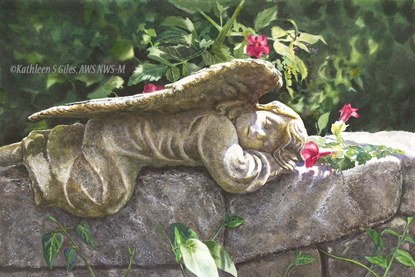 Garden Angel 13 x 19