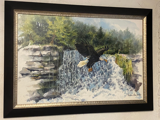 Original Watercolor Painting of "Land of the Free"