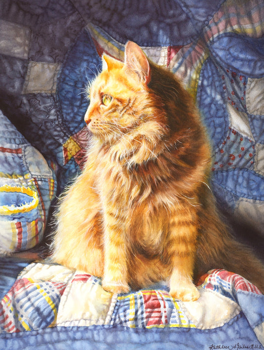 Cat on a Quilt