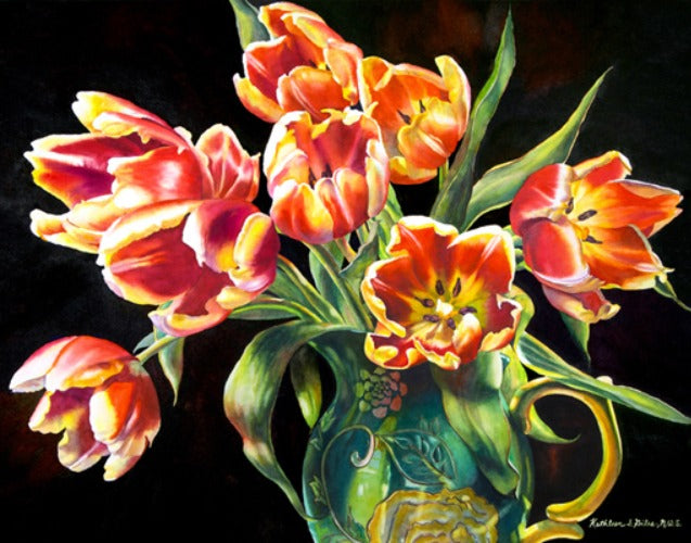 Red and Yellow Tulips