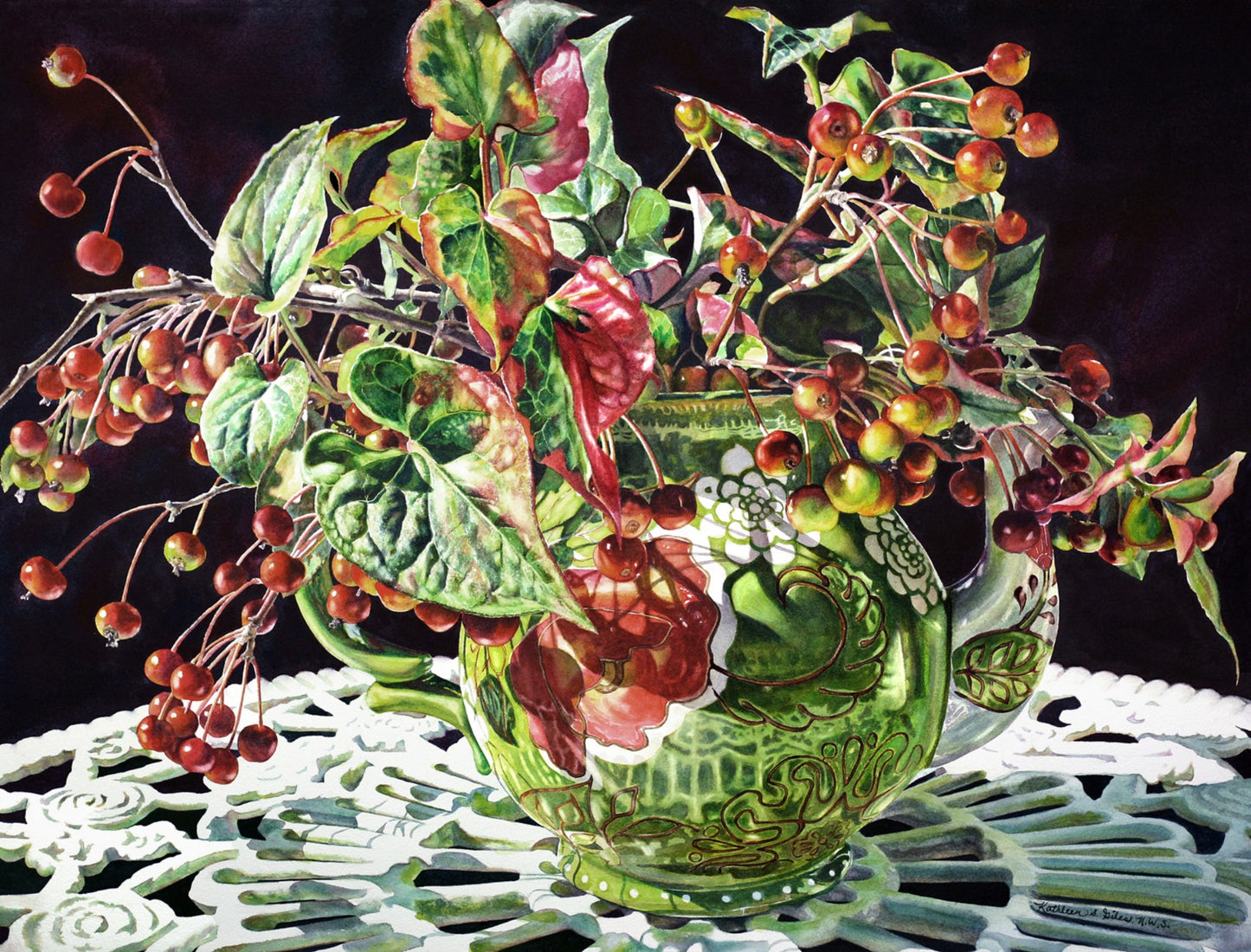 Crab Apple Tea Pot