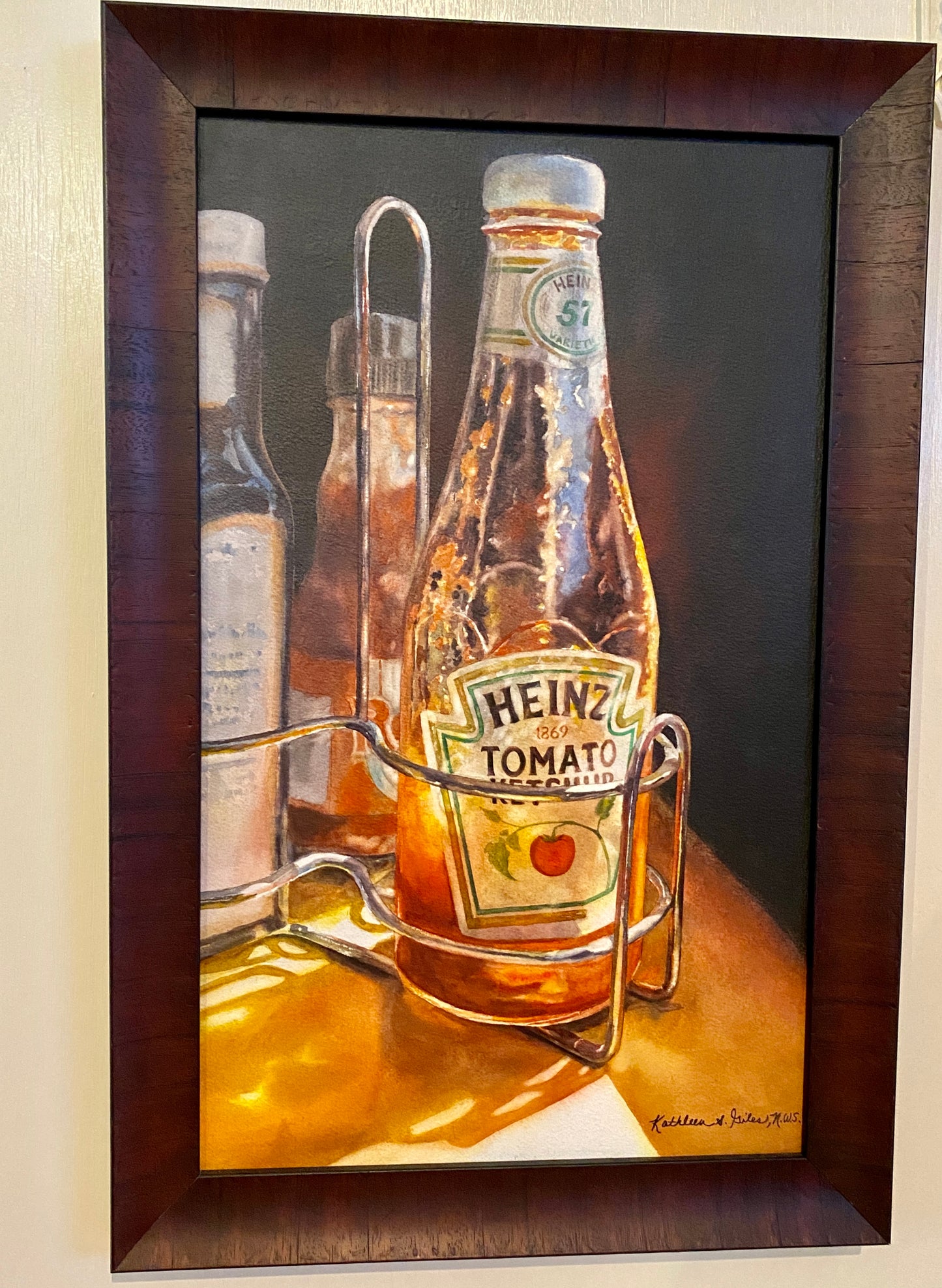 Original Watercolor Painting of "Diner Still-life"