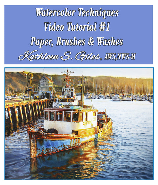 Watercolor Technique Tutorial: Class #1 - Paper, Brushes and Washes