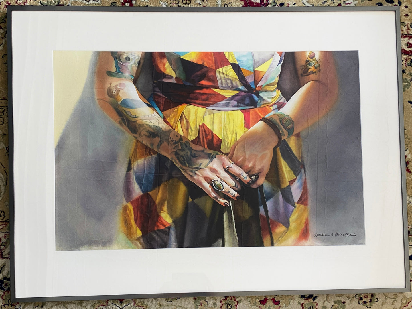 Original Watercolor Painting of Mallory's Hands